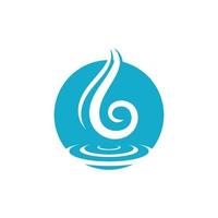 waterdruppel logo sjabloon vector