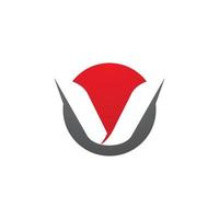 v brief logo sjabloon vector