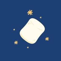marshmallow cartoon vector. marshmallow-logo-ontwerp. heemst icoon. vector