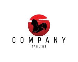 rood maan en knuppel silhouet logo geïsoleerd Aan wit achtergrond tonen van kant. het beste voor insigne, embleem, icoon en vliegend dier industrie. vector