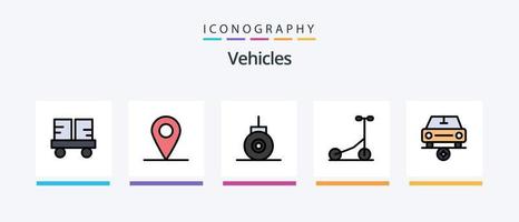 voertuigen lijn gevulde 5 icoon pak inclusief houwitser. jacht. instelling. voertuigen. zeil. creatief pictogrammen ontwerp vector