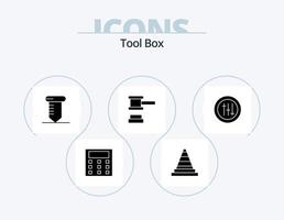 gereedschap glyph icoon pak 5 icoon ontwerp. . voorkeuren. schroef. opties. gerechtigheid vector