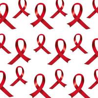 patroon van aids-dagbewustzijnslinten vector