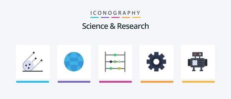 wetenschap vlak 5 icoon pak inclusief . speelgoed. wetenschap. wetenschap. wetenschap. creatief pictogrammen ontwerp vector