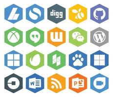 20 sociaal media icoon pak inclusief heerlijk hoezo wattpad envato cms vector