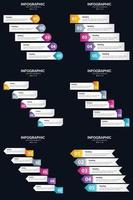 onze infographics en diagrammen toevoegen professionaliteit naar ieder bedrijf presentatie. vector