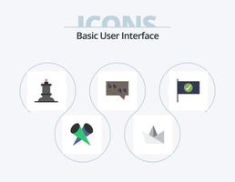 eenvoudig vlak icoon pak 5 icoon ontwerp. . teken. figuur. vlag. citaat vector