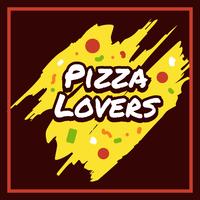 Pizza Lovers Typografie vector