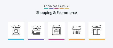 boodschappen doen en ecommerce lijn 5 icoon pak inclusief . levering bestelwagen. ID kaart. levering vrachtwagen. geld. creatief pictogrammen ontwerp vector