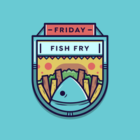 Friday Fish Fry Vector badge