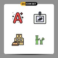 4 creatief pictogrammen modern tekens en symbolen van een jasje school- geneeskunde arbeid bewerkbare vector ontwerp elementen