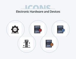 apparaten lijn gevulde icoon pak 5 icoon ontwerp. apparaten. spreker. appel. producten. apparaten vector