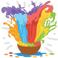 Gelukkige Holi-illustratie vector