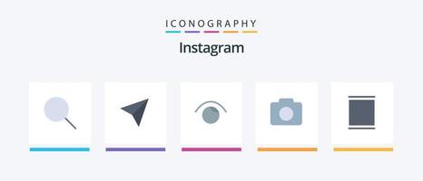 instagram vlak 5 icoon pak inclusief . stelt. horloge. instagram. afbeelding. creatief pictogrammen ontwerp vector