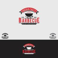 barbecue logo ontwerpsjabloon vector