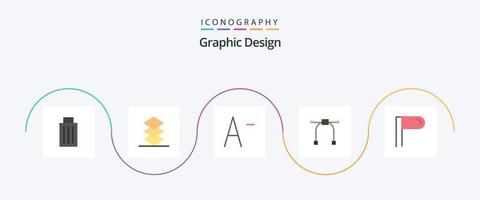 ontwerp vlak 5 icoon pak inclusief . kleiner worden. teken. gereedschap vector