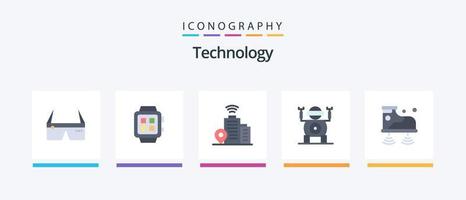 technologie vlak 5 icoon pak inclusief Wifi. speelgoed. technologie. technologie. plaats. creatief pictogrammen ontwerp vector