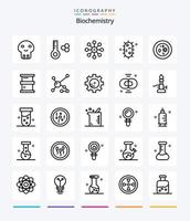 creatief biochemie 25 schets icoon pak zo net zo chemie. biochemie. biologie. chemie. biochemie vector