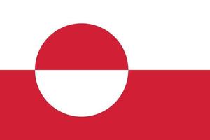 vlag van Groenland vector isoleren banner print illustratie