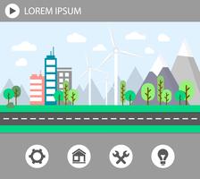 stad groene energie vector