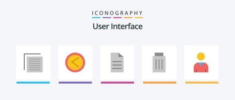 gebruiker koppel vlak 5 icoon pak inclusief koppel. gebruiker. het dossier. afval. verwijderen. creatief pictogrammen ontwerp vector