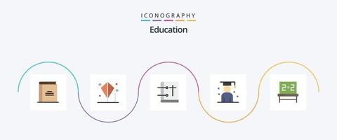 onderwijs vlak 5 icoon pak inclusief diploma uitreiking. avatar. Speel. bidden. kerk vector