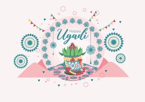 ugadi vector