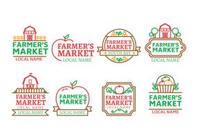 Boeren markt logo vector