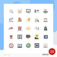 25 creatief pictogrammen modern tekens en symbolen van winkel ecommerce scherm kar grafisch bewerkbare vector ontwerp elementen