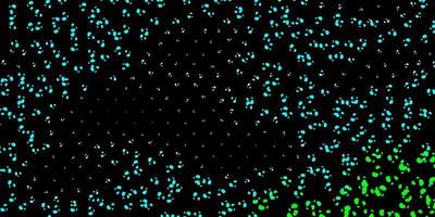 donkerblauwe, groene vectorachtergrond met willekeurige vormen. vector