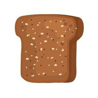 brood met graan van bakkerij geïsoleerde stijl pictogram vector design