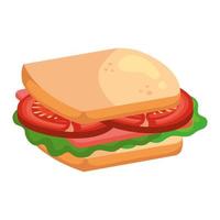 sandwich pictogram vector ontwerp