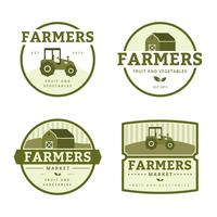 boerenmarkt logo collectie vector