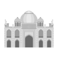 Taj Mahal Indisch Gebouw Icoon vector