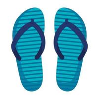 zomer flip flops accessoires pictogram vector