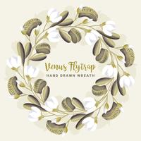 Venus Flytrap-krans vector