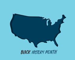 Amerika zwarte geschiedenis maand achtergrond vector