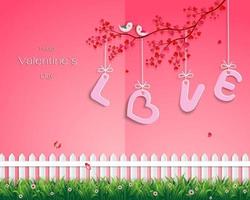 gelukkige Valentijnsdag wenskaart vector