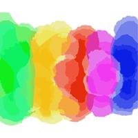 Aquarel Rainbow vector