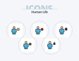 menselijk lijn gevulde icoon pak 5 icoon ontwerp. paraplu. menselijk. toevoegen. lichaam. nieuw vector