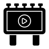 creatief ontwerp icoon van video bord vector