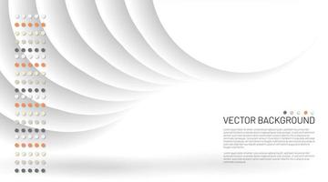 moderne abstracte witte 3d overlappende achtergrond vector
