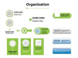 organigram deel op illustratie grafische vector