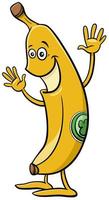 stripfiguur banaan fruit vector