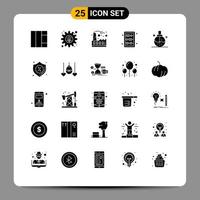 universeel icoon symbolen groep van 25 modern solide glyphs van Gezondheid zorg industrieel schoonheid kennis bewerkbare vector ontwerp elementen