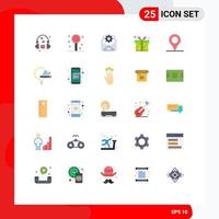25 creatief pictogrammen modern tekens en symbolen van onderwijs plaats mail doos Cadeau bewerkbare vector ontwerp elementen