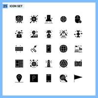 reeks van 25 modern ui pictogrammen symbolen tekens voor apparaatje verbonden interieur computers schieten bewerkbare vector ontwerp elementen
