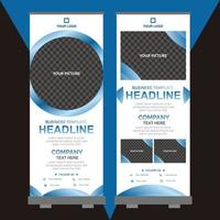 roll-up banner ontwerpsjabloon vector