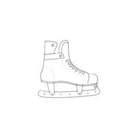 ijs skates vector hand- getrokken icoon. tekening skates getrokken in een gemakkelijk schetsen stijl.