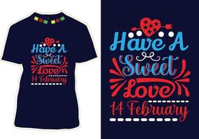 valentijnsdag t-shirt ontwerp vector